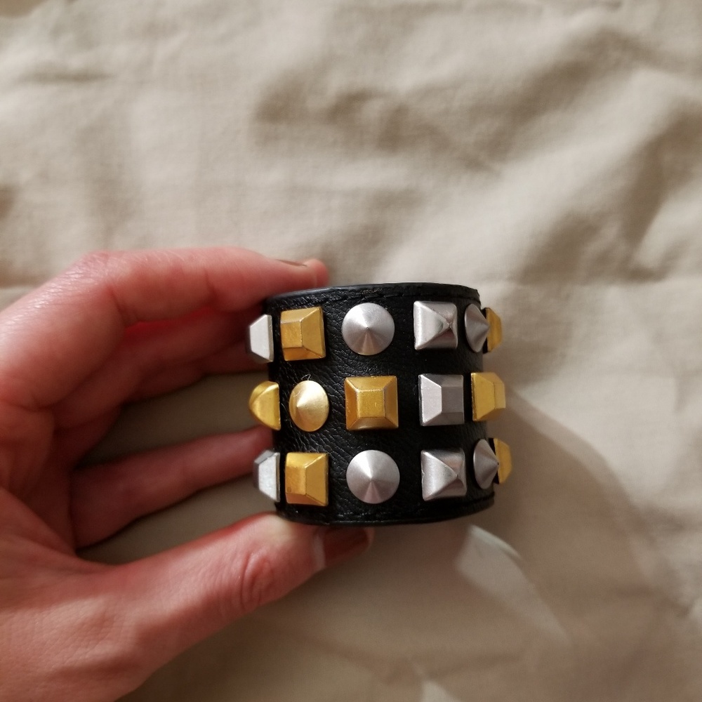 BCBG leather cuff.
